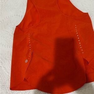 Red Lululemon sport tank